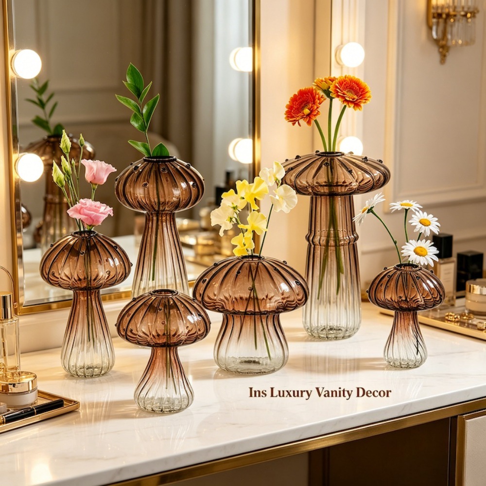 Propagation Station Vase - Stasiun Perbanyakan Kaca Beralur Desain Jamur,