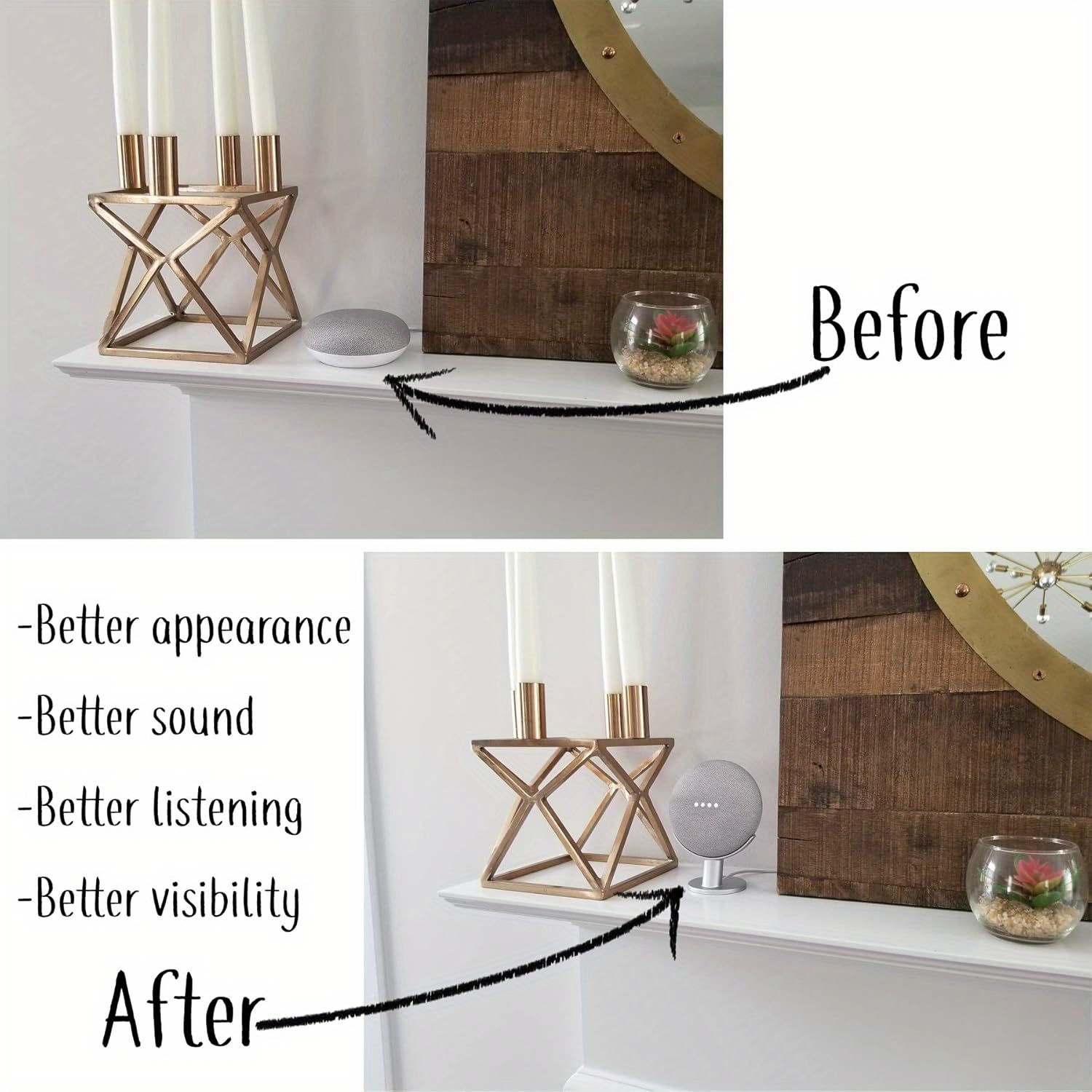 Stand Display Speaker Pintar R - Google Speaker Nest Audio ulasan dan harga